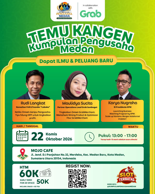 Poster Temu Kangen Kumpulan Pengusaha Medan