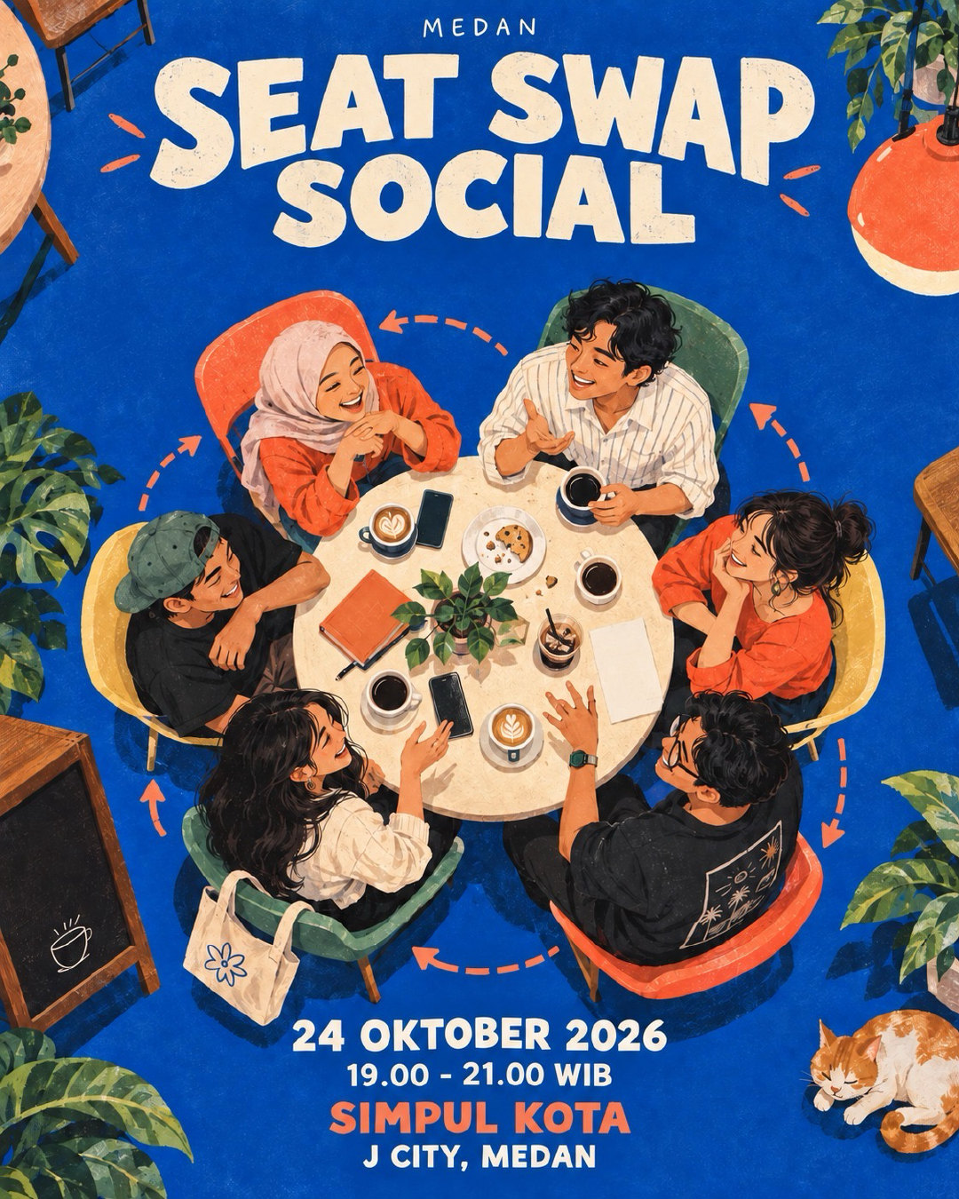Poster Seat Swap Social - Medan