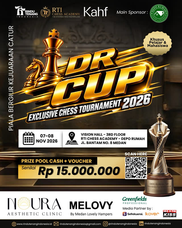 Poster DR CUP Exclusive Chess Tournament