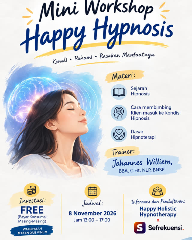 Poster Mini Workshop Happy Hypnosis