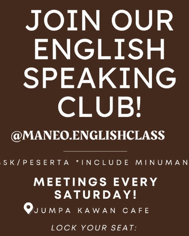 Poster English Club